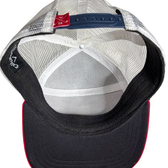 Callaway 1982 Trucker Hat Red White Blue Adjustable Snapback Mesh Back - Picture 6 of 7